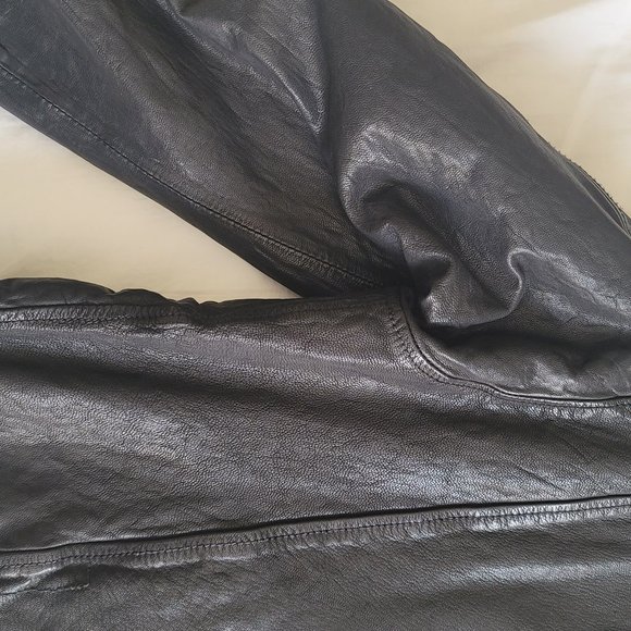 COCKPIT USA Leather Jacket Flight Bomber size L - Picture 9 of 12